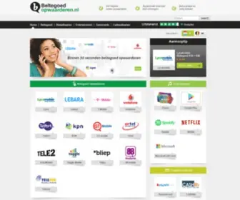 Beltegoedopwaarderen.nl(Beltegoed opwaarderen) Screenshot
