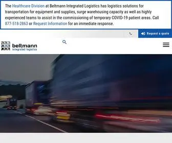 Beltmannlogistics.com(Beltmann Integrated Logistics) Screenshot