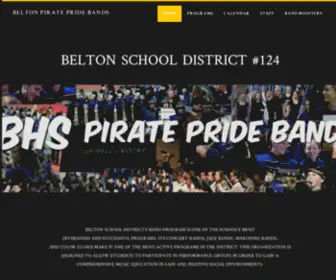 Beltonbands.com(Belton Pirate Pride Bands) Screenshot