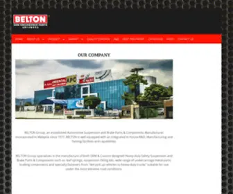 Beltongroup.com(Belton-Leading Automotive Suspension) Screenshot