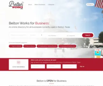 Beltonworks.org(Online Directory for all Belton Businesses) Screenshot