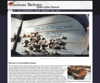 Beltranguitars.com(Luthier Thomas Beltran Makes Classical Guitars) Screenshot