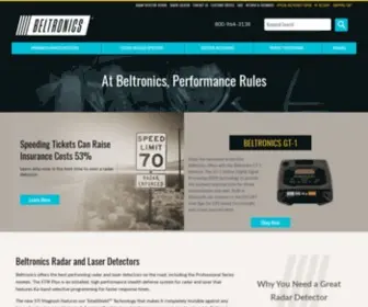 Beltronics.com(Beltronics Radar Detector Corporate Site) Screenshot