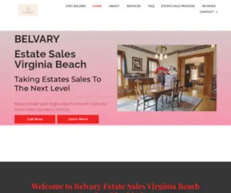 Belvaryestatesales.com(Estate Sales Virginia Beach) Screenshot