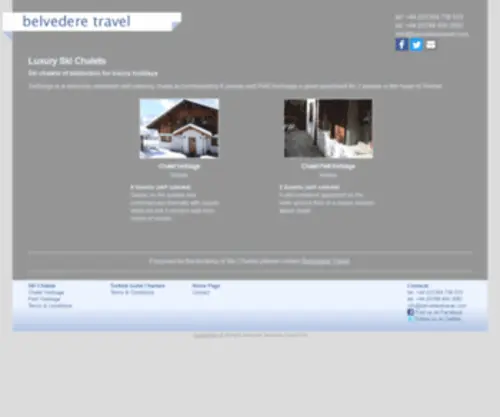 Belvedere-Chalets.co.uk(Luxury Ski Chalets Verbier Rental Switzerland) Screenshot