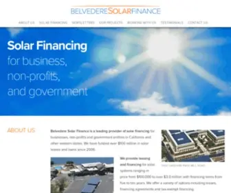 Belvederesolarfinance.com(Solar Financing For Businesses) Screenshot