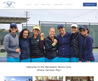 Belvederetennisclub.com(Belvedere Tennis Club (CA)) Screenshot