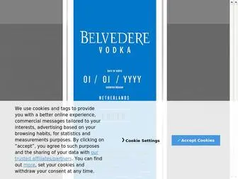 Belvederevodka.com(Belvedere) Screenshot