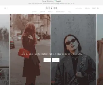 Belvier.com(Buy & Sell Designer Fashion) Screenshot