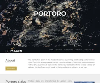 Bemarmi.com(Italian Portoro Marble trading and quarrying) Screenshot