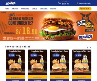Bembos.com.pe(Delivery Online) Screenshot