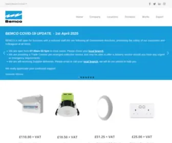 Bemco.co.uk(British electrical and manufactoring company) Screenshot