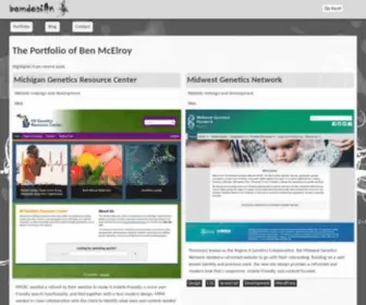 Bemdesign.com(The portfolio of Ben McElroy) Screenshot
