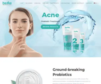 Beme-Acne.com(Discover the power of probiotics against acne) Screenshot