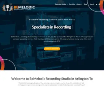 Bemelodic.com(Recording Studio In Arlington TX) Screenshot