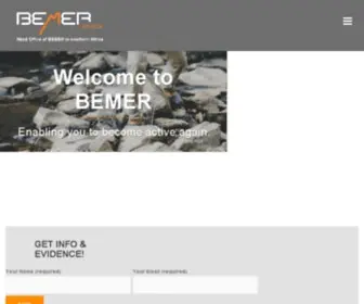 Bemer.co.za(Head Office of BEMER in southern Africa) Screenshot