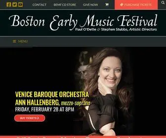 Bemf.org(Boston Early Music Festival) Screenshot