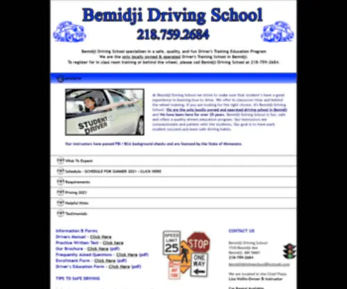 Bemidjidrivingschool.com(Bemidji Driving School) Screenshot