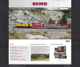Bemo-Modellbahn.de(BEMO Modelleisenbahnen) Screenshot
