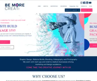 Bemorecreative.com.au(Websites for Small Businesses) Screenshot