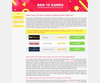 Ben10Games.tv(Ben 10) Screenshot