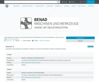 Benad24.de(Maschinen und Werkzeuge Benad) Screenshot