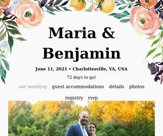 Benandmariafuller.com(Maria Neligan and Benjamin Fuller's Wedding Website) Screenshot