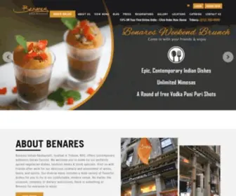 Benaresnyc.com(Benares Indian Restaurant) Screenshot