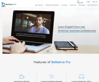 Benativepro.com(Real Business English) Screenshot