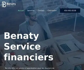 Benaty.com(Benaty Service financiers) Screenshot