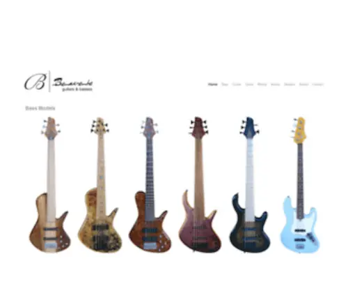 Benaventeguitars.com(Benavente Guitars & Basses) Screenshot