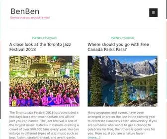 BenBen.ca(Events that you shouldn't miss) Screenshot