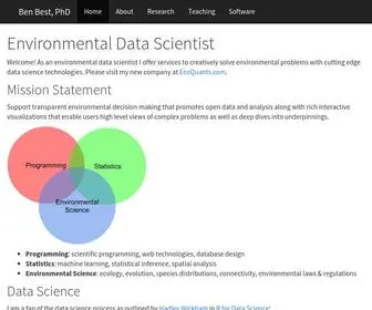 BenbestpHD.com(Environmental Data Scientist) Screenshot