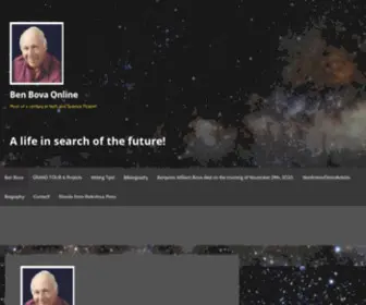 Benbova.com(Most of a century in tech and Science Fiction) Screenshot