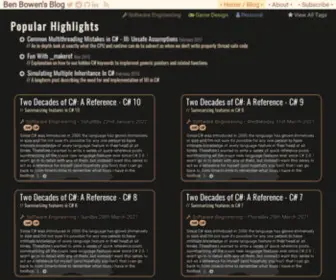 Benbowen.blog(Ben Bowen's Blog) Screenshot