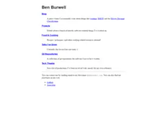 Benburwell.com(Ben Burwell) Screenshot