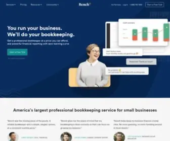 Bench.co(Online Bookkeeping Services for Small Businesses) Screenshot
