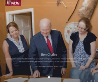 Benchafin.com(Senator Ben Chafin) Screenshot