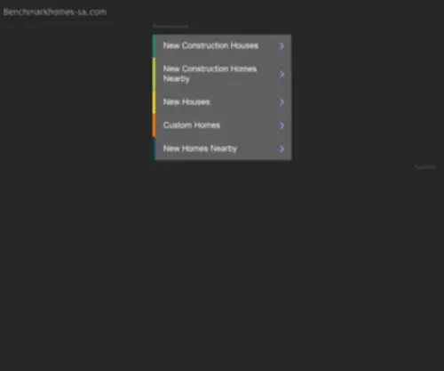 Benchmarkhomes-SA.com(Benchmark Homes) Screenshot