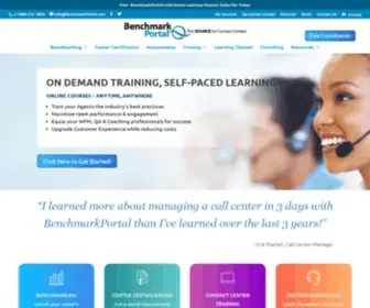 Benchmarkportal.com(Call center certification) Screenshot