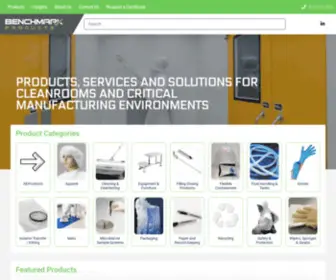 Benchmarkproducts.com(Sterile Cleanroom Supplies) Screenshot