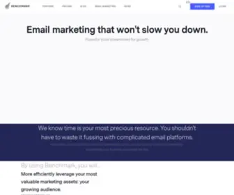 Benchmarkurl.com(Email marketing services) Screenshot