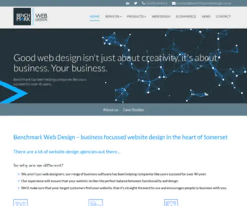 Benchmarkwebdesign.co.uk(Website design Somerset) Screenshot