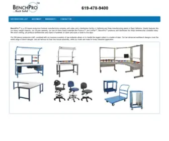 Benchpro.com(Chairs and ESD Safe Carts) Screenshot