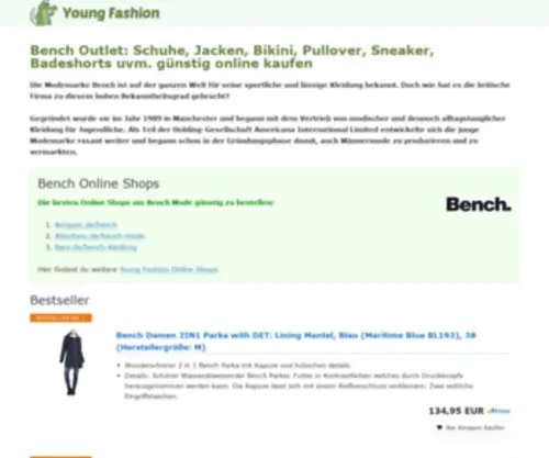 BenchStore.de(Bench clothing) Screenshot