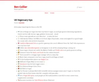 Bencollier.net(Ben Collier) Screenshot