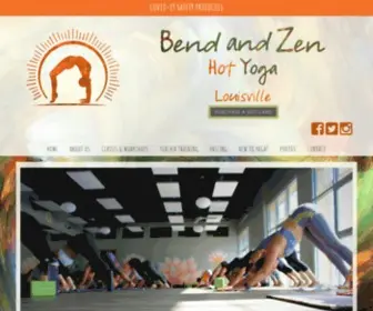 Bendandzenhotyoga.com(Hot Yoga Classes) Screenshot