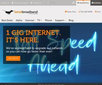 Bendbroadband.com(Home and Business Internet) Screenshot