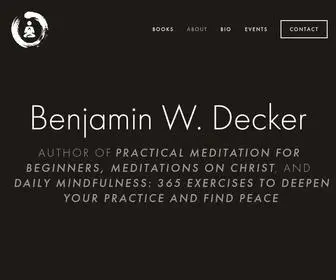 Bendeckermeditation.com(Practical Meditation with Ben Decker) Screenshot