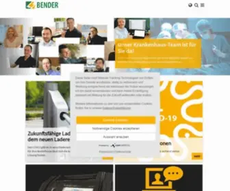 Bender-DE.com(Bender GmbH & Co. KG) Screenshot